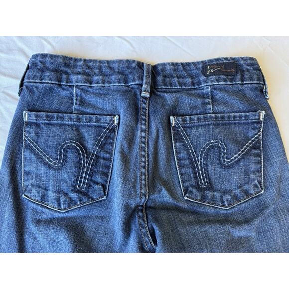 Citizens Of Humanity Y2K Size 25 Dunaway Low Rise Full Leg Crop Jeans Flare Leg - Picture 9 of 10